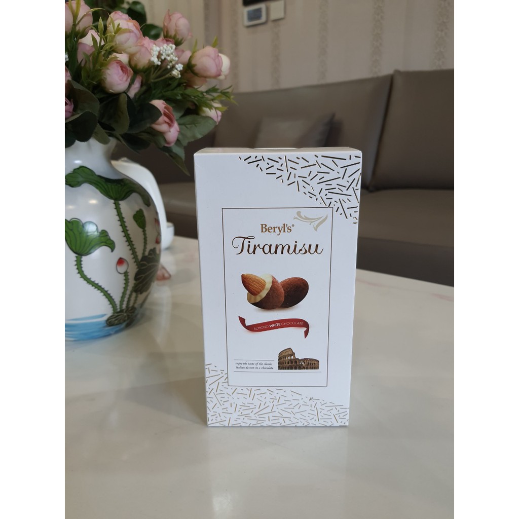 Socola Hạnh Nhân Tiramisu Beryl's Almond White Chocolate 200g Siêu ngon