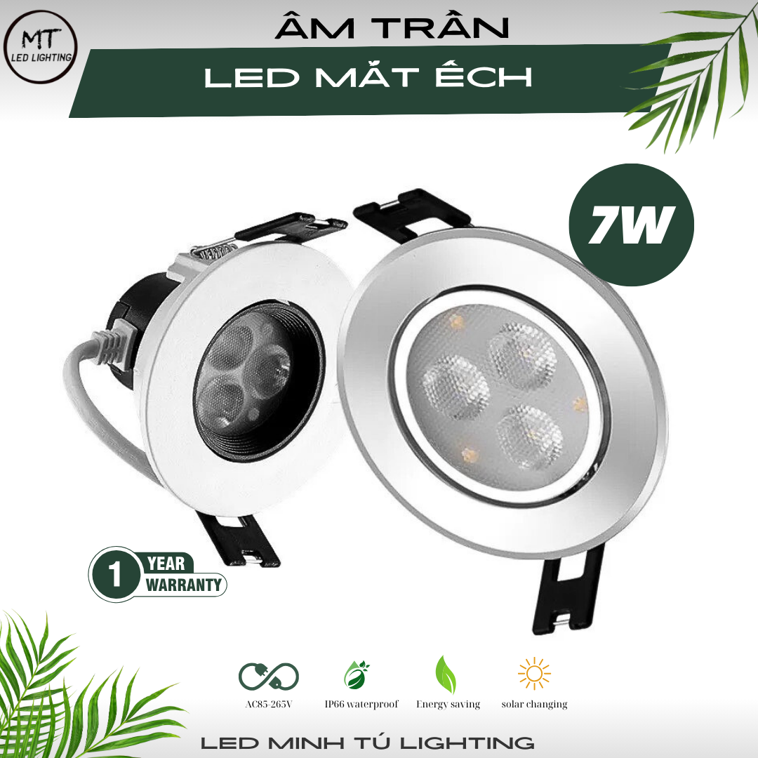 [HCM]Đèn led âm trần 3w mắt ếch PHI 65mm