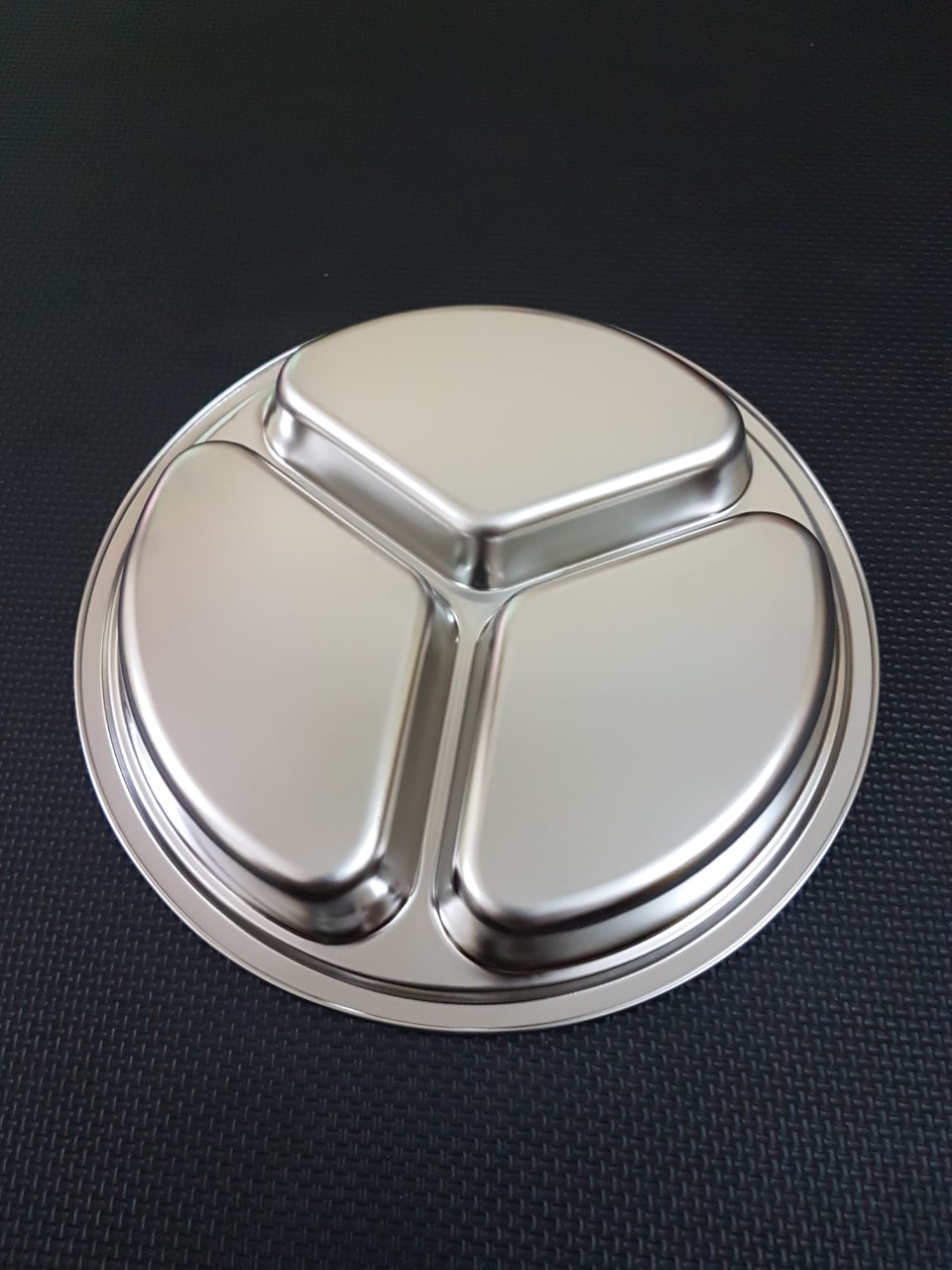 Khay cơm inox 3 ngăn tròn 26cm