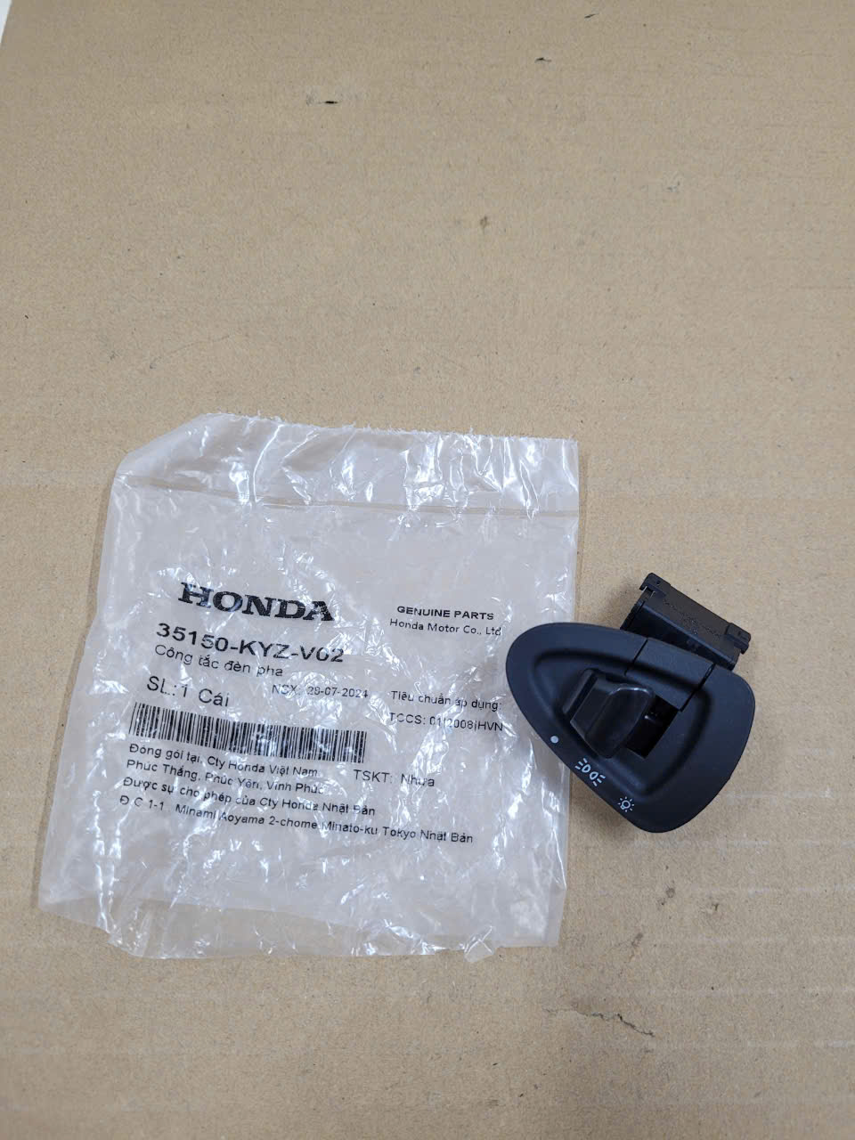 Công Tắc Bật Tắt Đèn Pha Honda Chính Hiệu