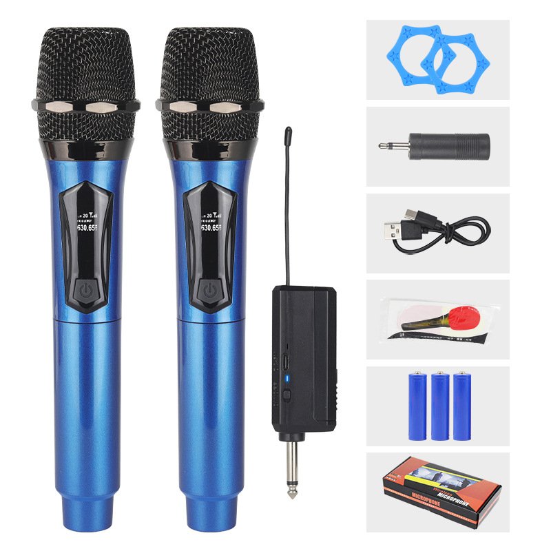 Bộ 2 Micro không dây hát Karaoke chuyên nghiệp TTD-M12 , phạm vi kết nối 50m-100m. Bảo Hành 12 tháng.