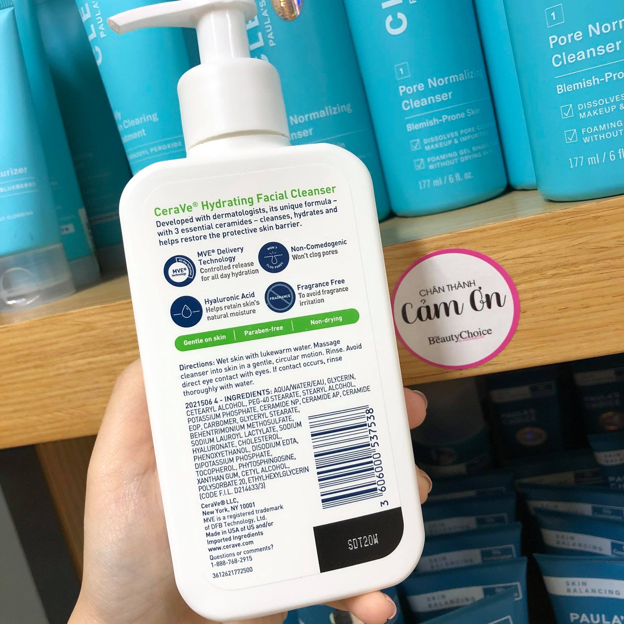 [HCM]Sữa rửa mặt CeraVe Hydrating Facial Cleanser (237mL)