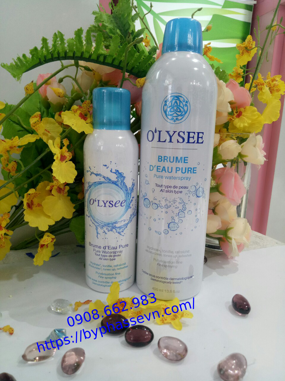 [HCM]Xịt khoáng dưỡng da Olysee Rose waterspray - 400ml
