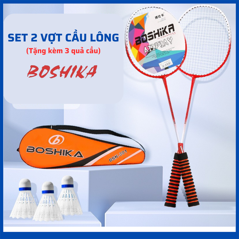 Bộ 2 cây vợt cầu lông zhibo kèm túi đựng, vợt cầu lông zhibo mẫu mới