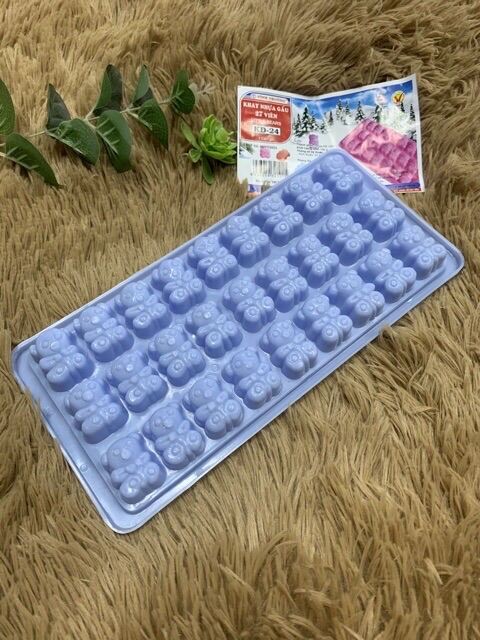 Khay làm đá hình gấu 27 viên