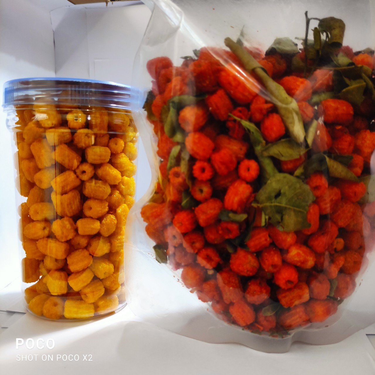 Snack Nui bơ chiên cay giòn rụm