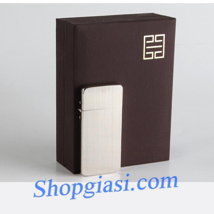 Bật Lửa Kuboy Trắng Phay Xước