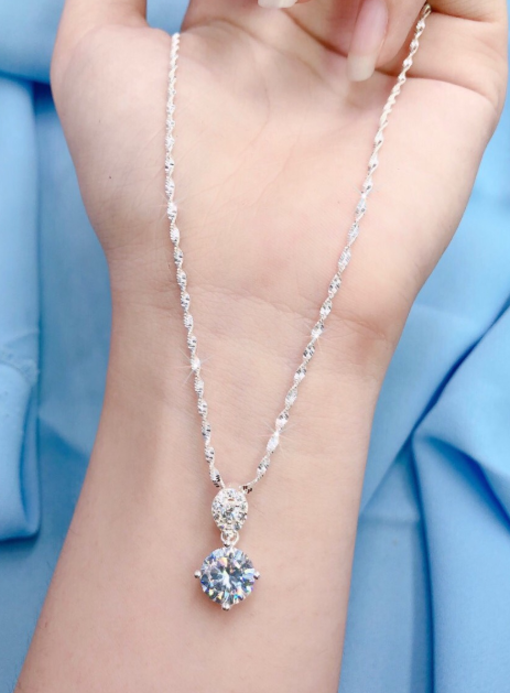 Dây chuyền bạc thật  thời trang giá rẻ