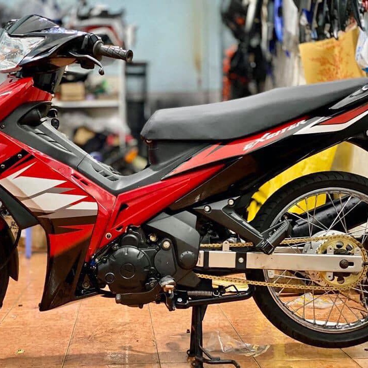 Tem rời dán xe ex 2006 đỏ đen