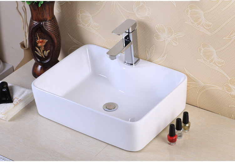 Chậu lavabo vuông cao cấp