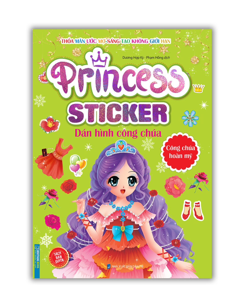 Princess sticker - Dán hình công chúa - Công chúa hoàn mỹ