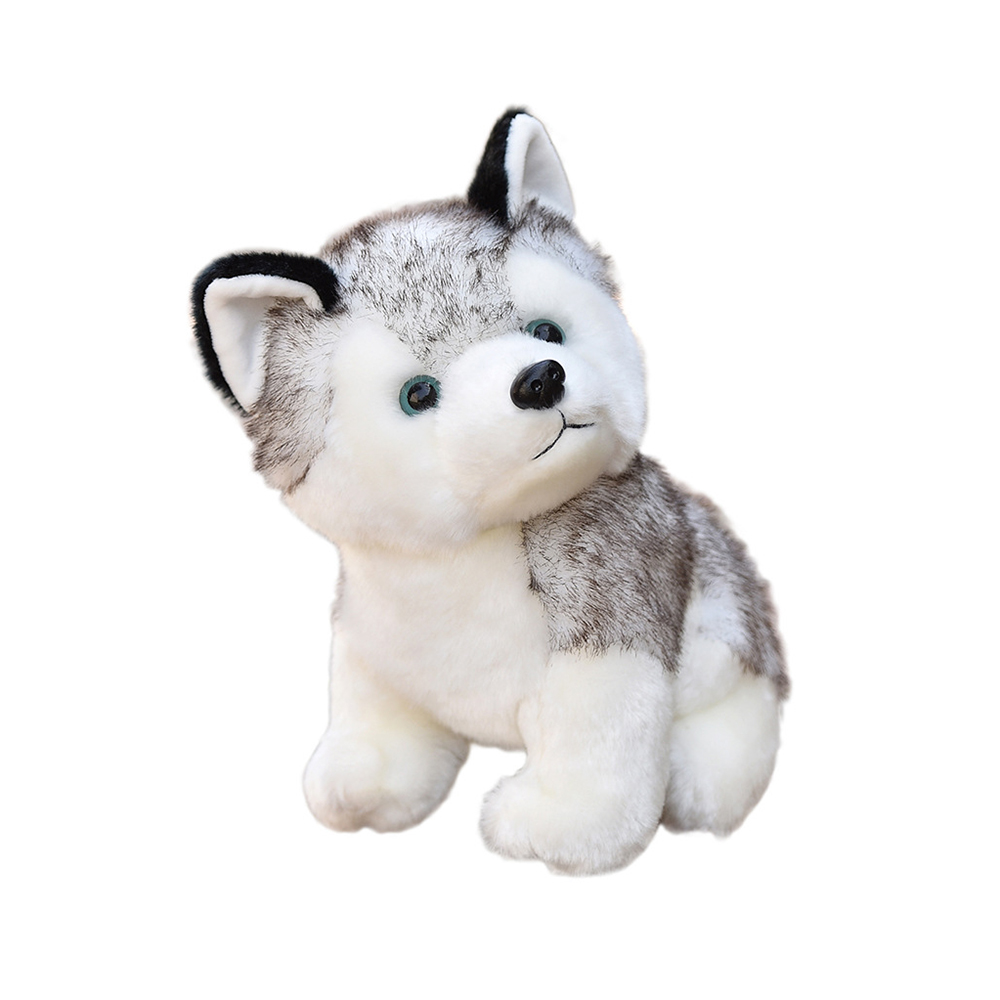 Fang Fang Realistic Husky Dog Stuffed Toys Plush Animals Kids Toys Children Soft Kawaii Wolf Pet Doll Cute Kids Toys for Girls Boys