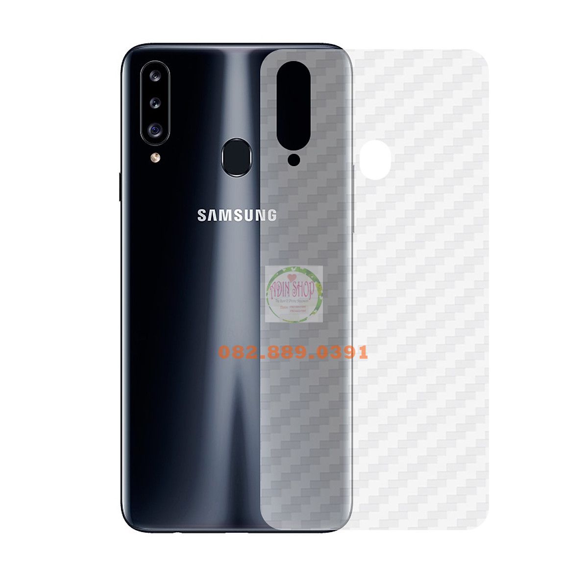 [HCM]Miếng dán mặt lưng skin carbon Samsung A20s/ A20/ A20E