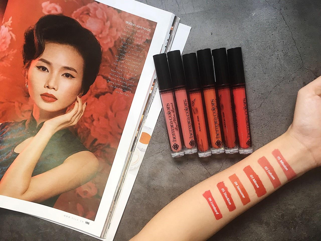 Son siêu lì Hemera Colors Liquid Matte Lipstick HLML01