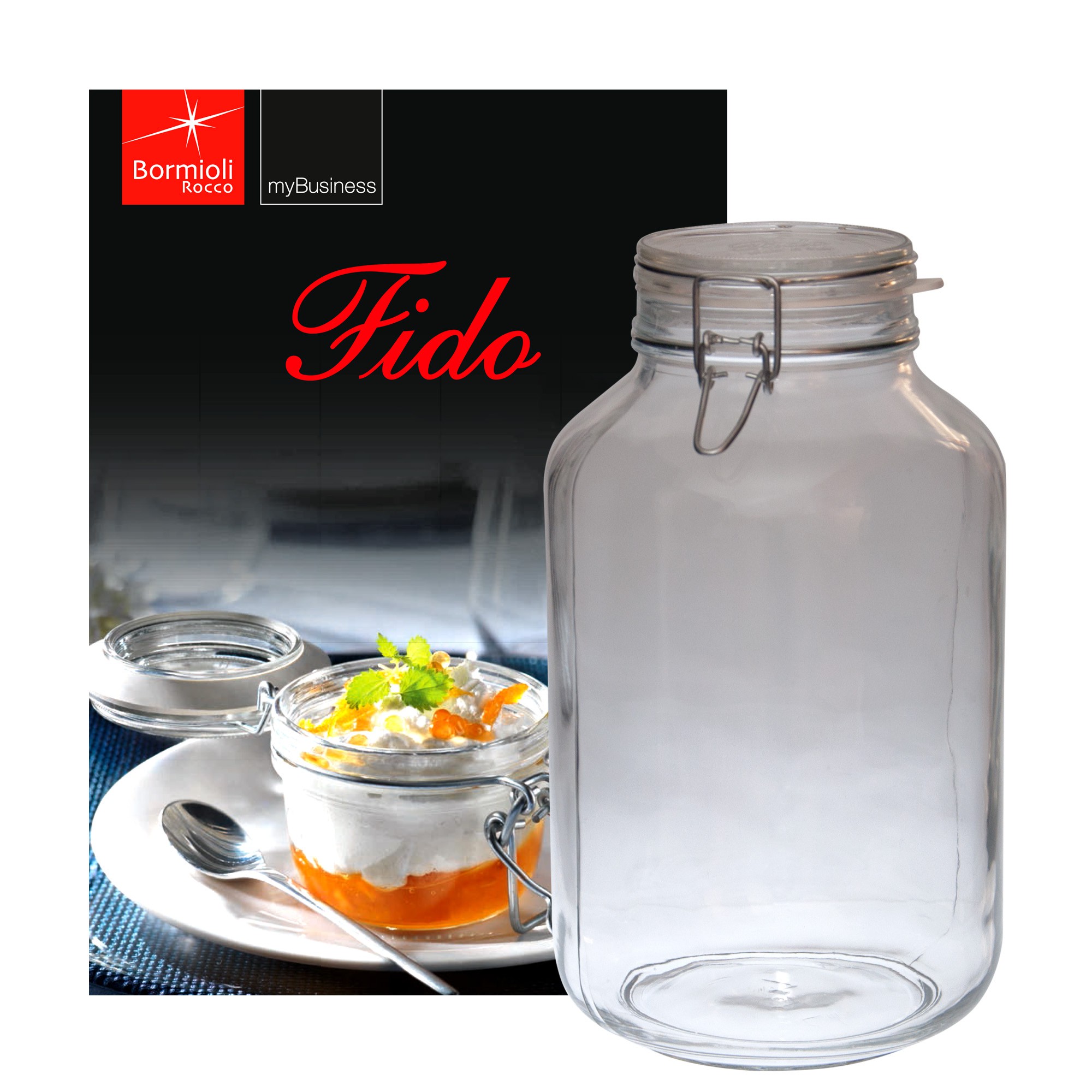 Hũ thủy tinh nắp cài fido 130ml-5000ml