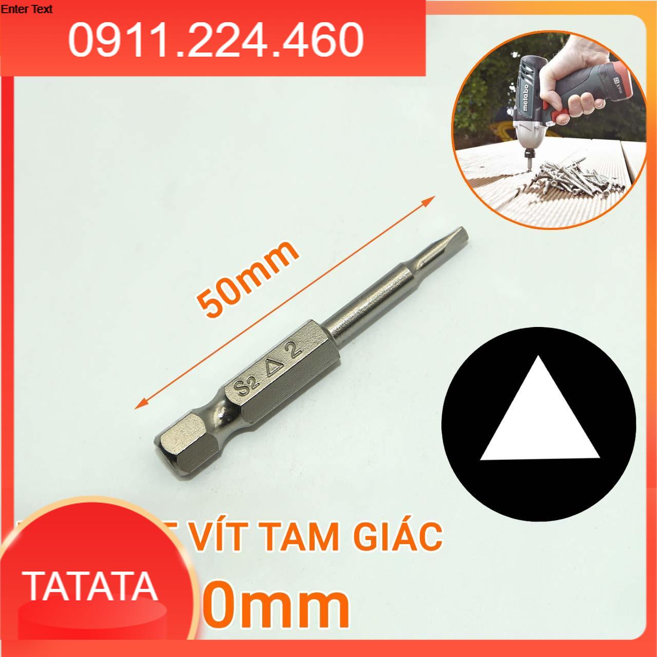 Đầu bắt vít tam giác chuôi lục