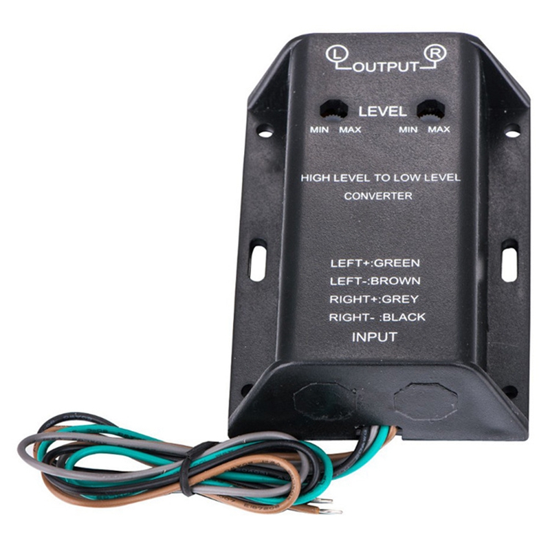 High to Low Line Level Adjustable Adapter Car Audio Amplifier Subwoofer