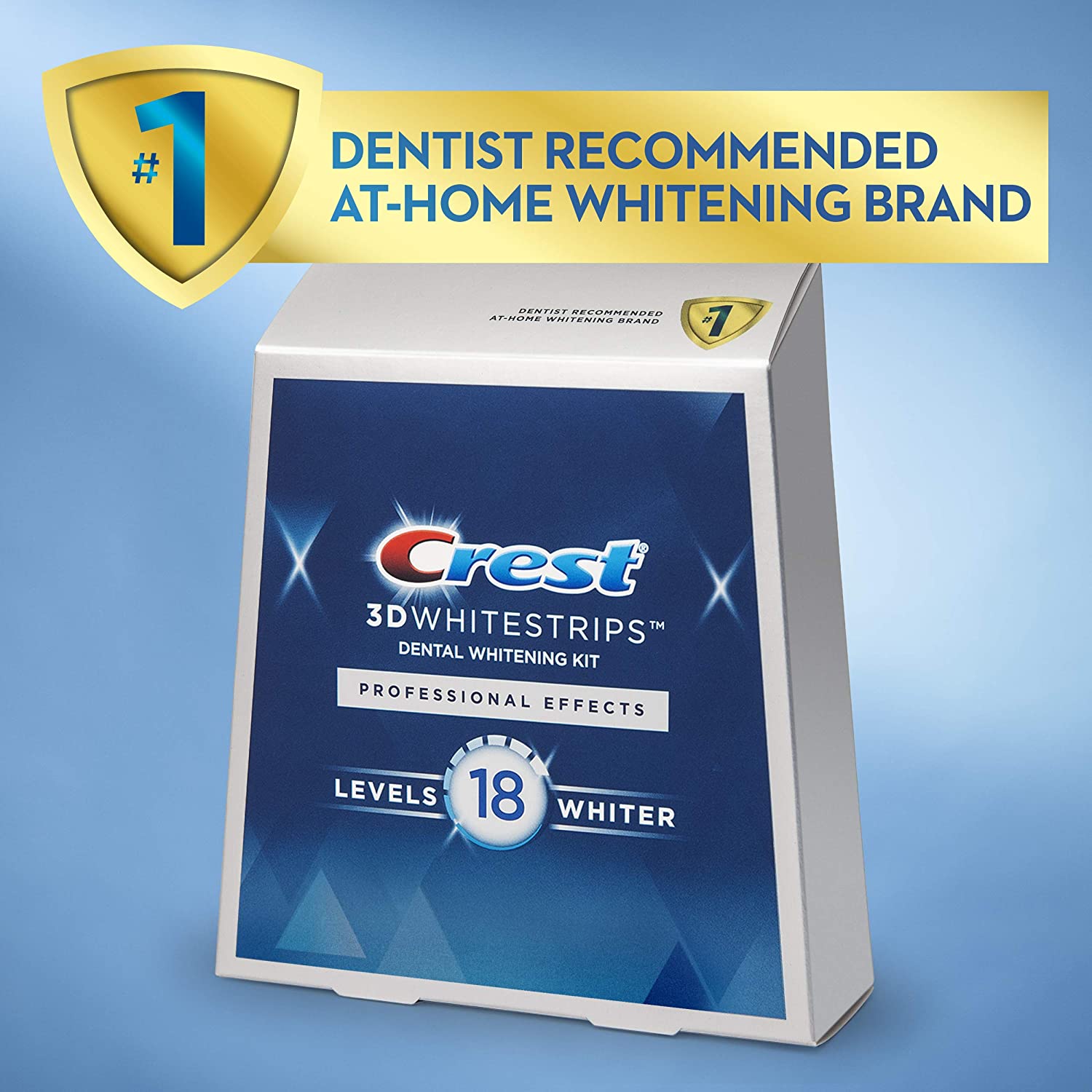 Miếng dán trắng răng Crest 3D White tẩy trắng răng Professional Effects