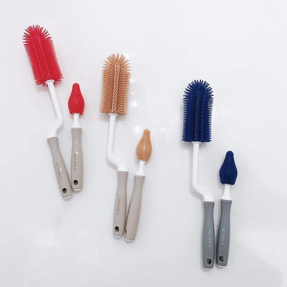 BỘ CHỔI CỌ SILICONE MOTHER-K HÀN QUỐC