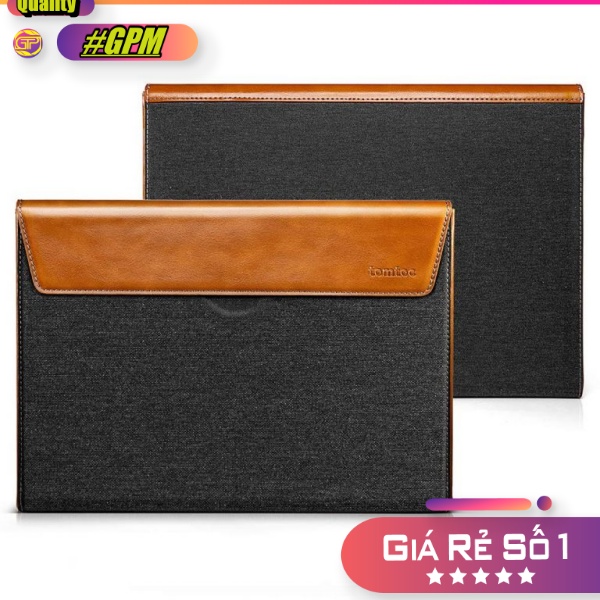 [HCM]TÚI CHỐNG SỐC MACBOOK PRO/AIR TOMTOC PREMIUM LEATHER H15