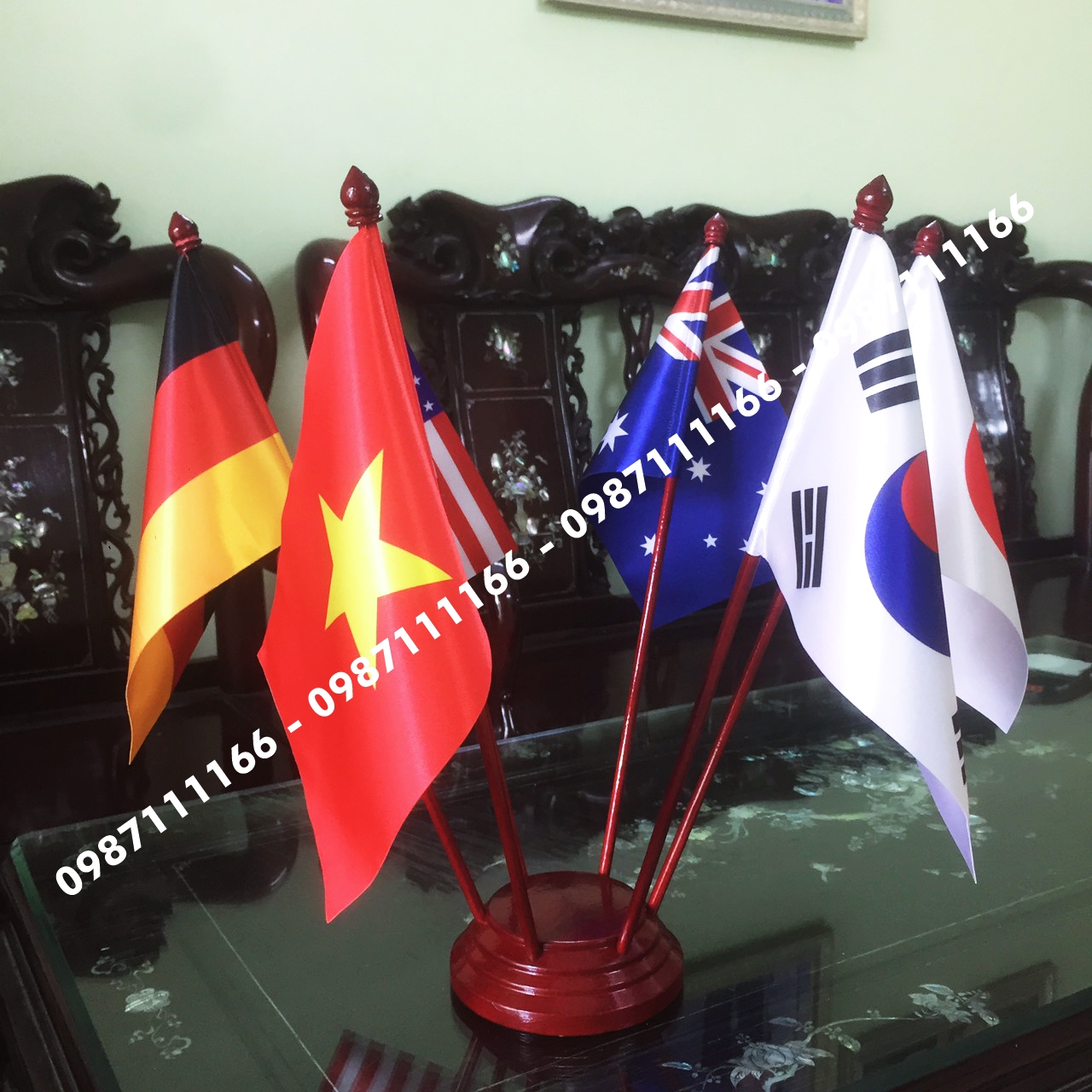 Bộ Cờ Cắm 6 Nước
