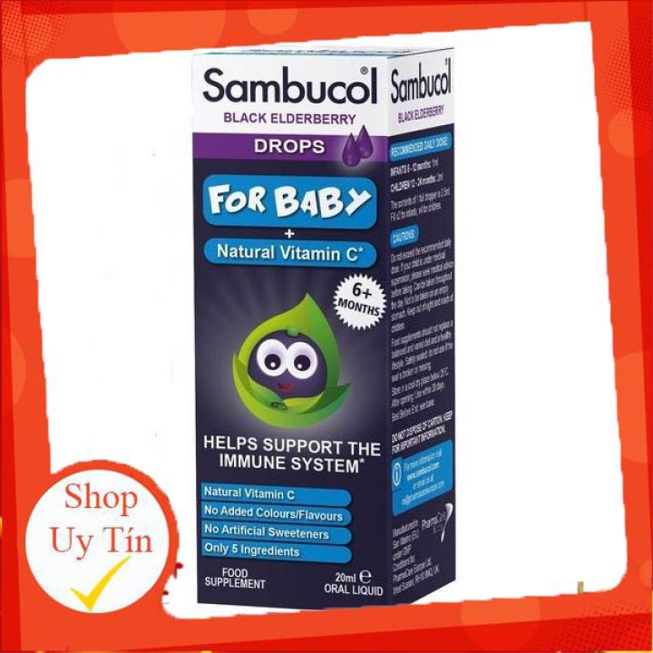 [HCM]Sambucol tăng đề kháng drop dạng giọt cho bé từ 6 tháng Úc
