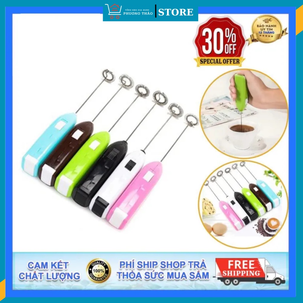 Cây đánh bọt cafe đánh trứng cầm tay mini
