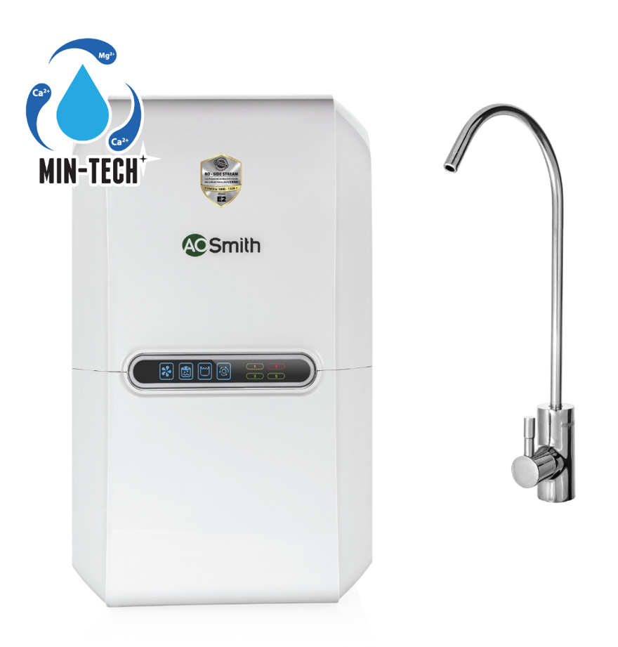 [Trả góp 0%][Miễn phí lắp đặt toàn quốc] Máy lọc nước RO A.O.Smith aosmith E2 bù khoáng