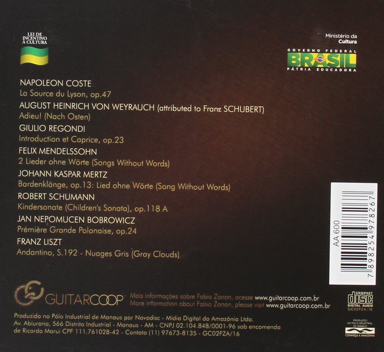 Bộ 6 Đĩa CD Nhạc Romantic Guitar 2(phôi đĩa nhật)