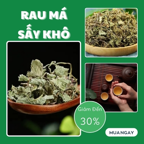 [Túi lớn 500gram] Rau má khô chuyên dùng để pha trà và hãm trà siêu thơm ngon  - tấn phát
