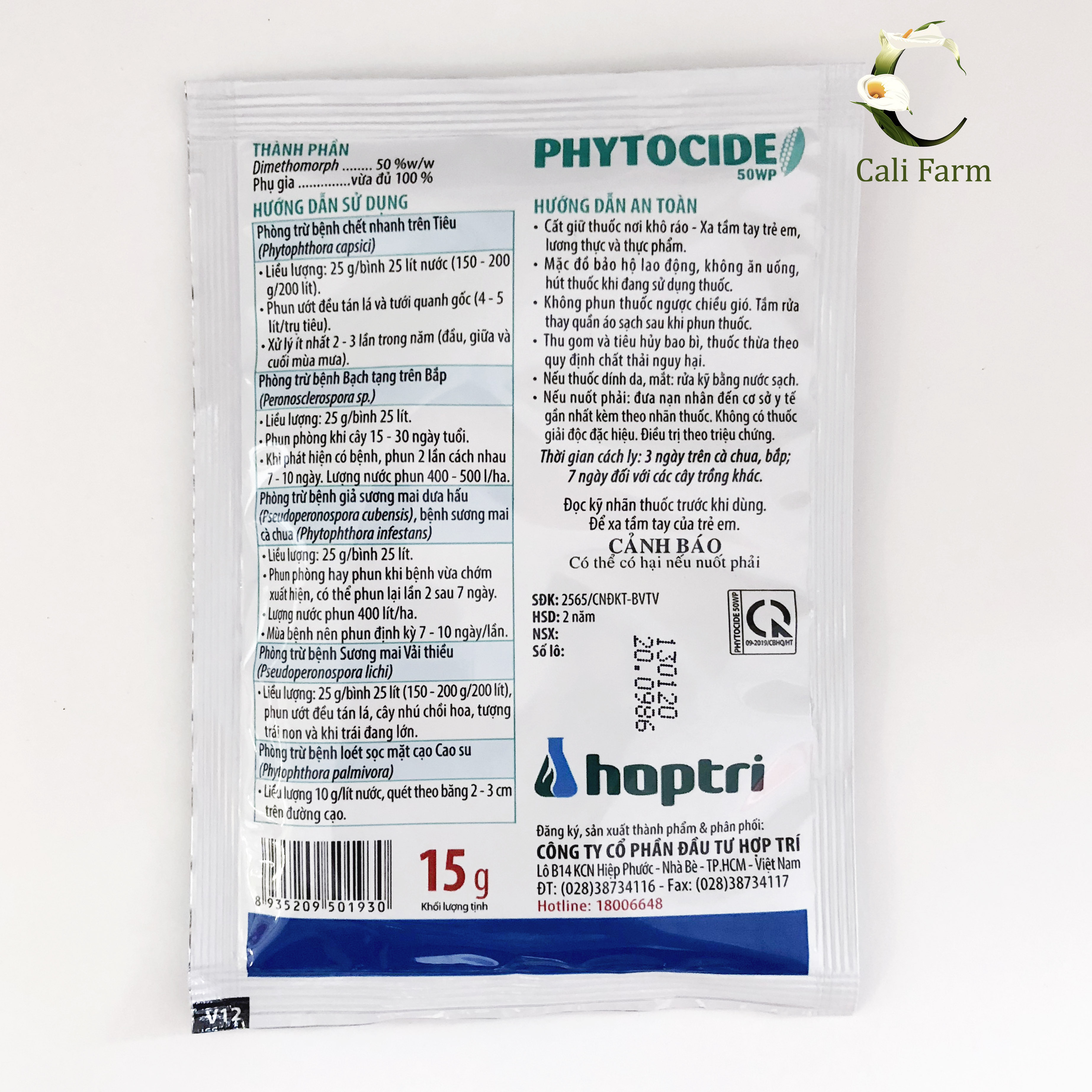 Chế phẩm trừ bệnh Phytocide 50WP gói 15g