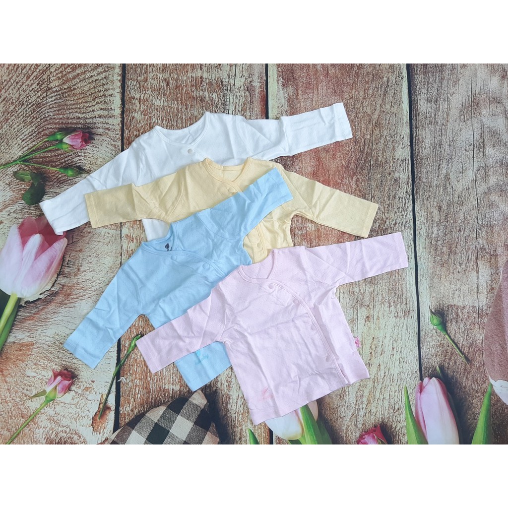 Áo cài chéo vân thoáng   LULLABY(4 màu) chất cực đẹp