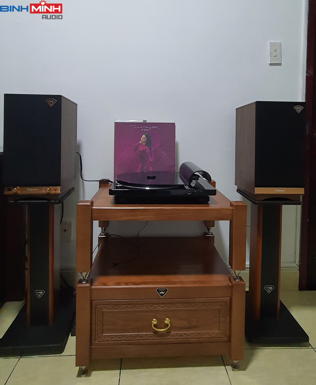 Chân loa Bookshelf gỗ MDF Venza BM 60