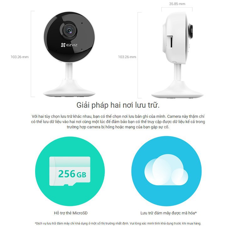 Camera wifi Ezviz mini CS-C1C-B Full HD 1080P