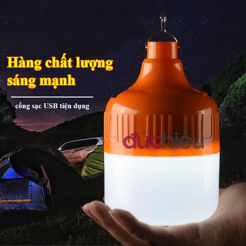 [ Nhỏ gọn - Sáng mạnh ] Bóng đèn tích điện 30w, bóng đèn LED sạc tích điện, đèn sạc