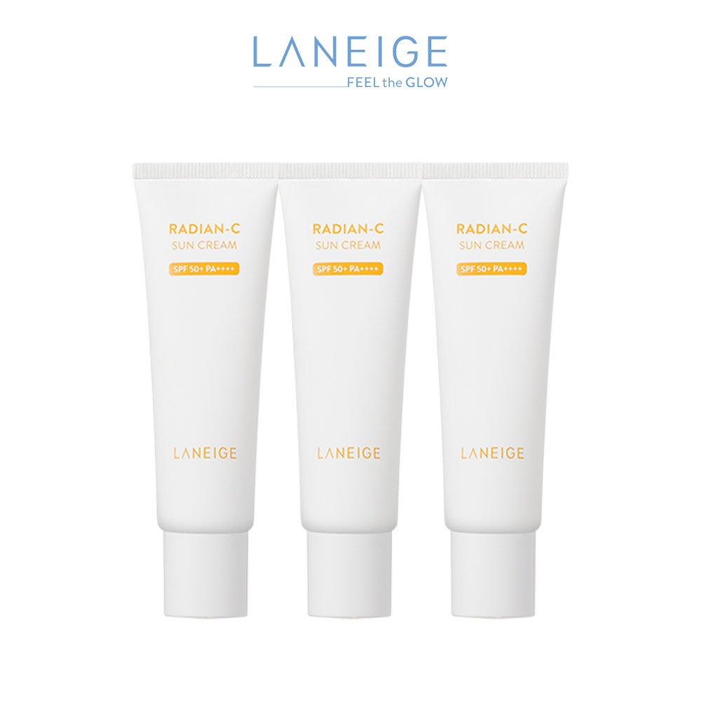 Bộ 3 Kem chống nắng Laneige Radian-C Sun Cream SPF 50+ PA++++10ml x 3