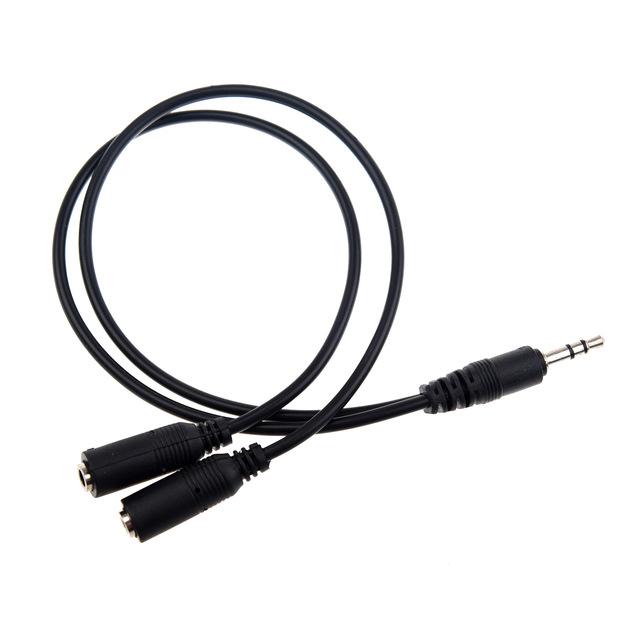 Cheap 3.5 Standard Speaker Jack Splitter Cable from 1 to 2