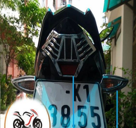 ốp đèn stop mạ crom exciter 150