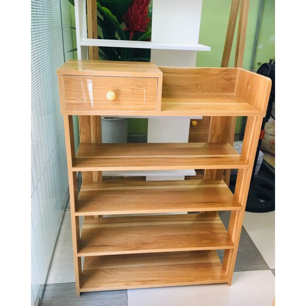 KỆ ĐỂ GIÀY GỖ 5 TẦNG 80x60x25cm