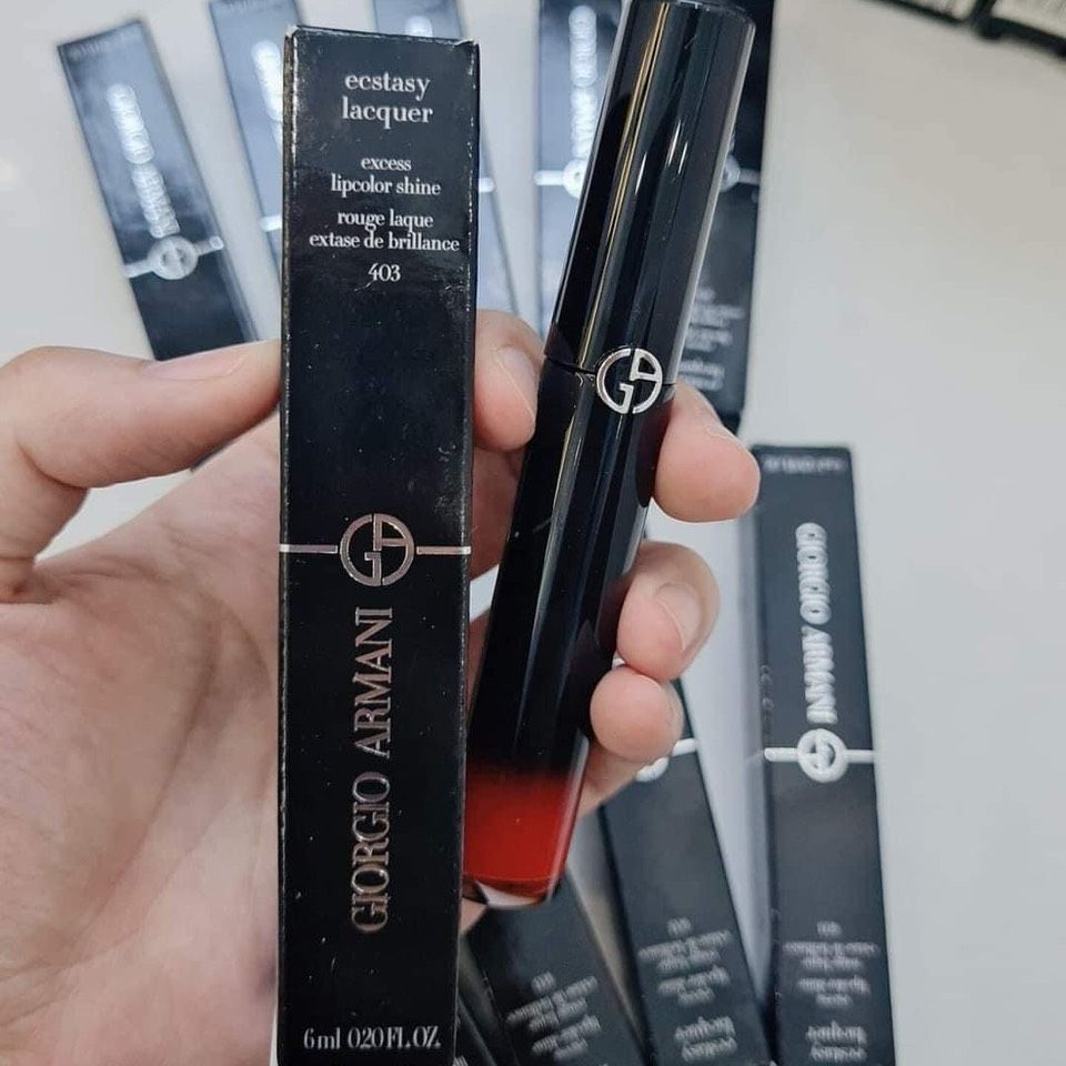 FULLBOX / FULLSIZE - Son Kem Giorgio Armani 403 - GIÒ ĐỎ CAM