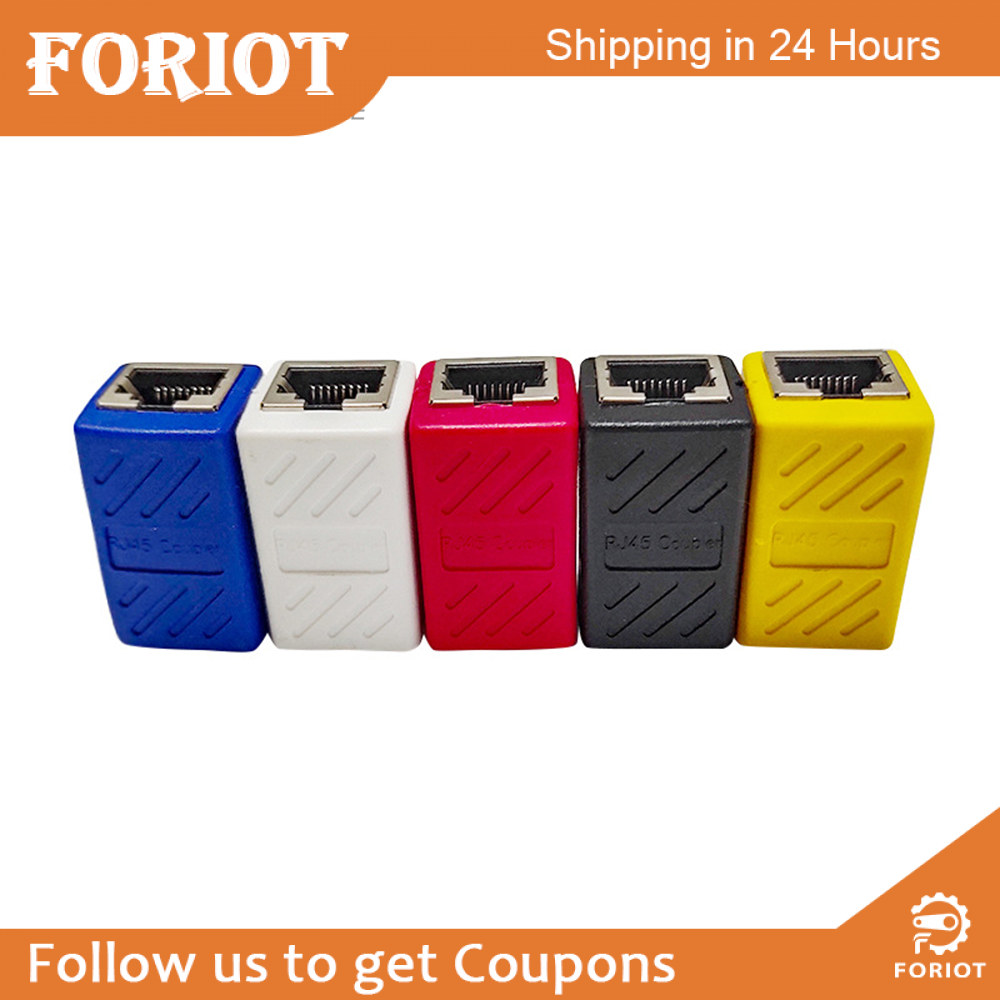 Foriot RJ45 Coupler Ethernet Couplers Ethernet Extender Adapter Cat8 Cat7 Cat6 Cat5e Cat5 Inline Coupler Ethernet Connector