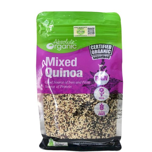 Hạt Diêm Mạch Mixed Quinoa Absolute Organic 3 Màu 400gram - Úc