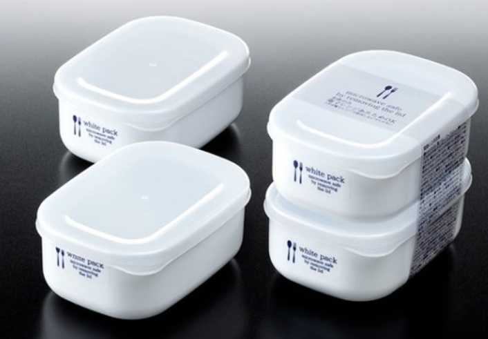 Giảm sốc - set 2 hộp nhựa đựng thực phẩm white pack 280ml - hàng nội địa nhật