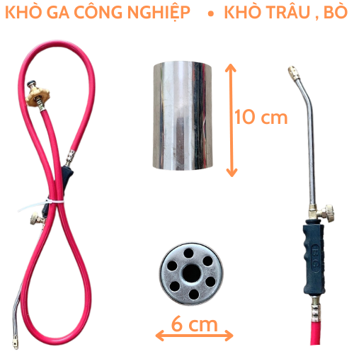 Khò ga công nghiệp đầu khò phi 60mm, dây 1,5m . loại 1