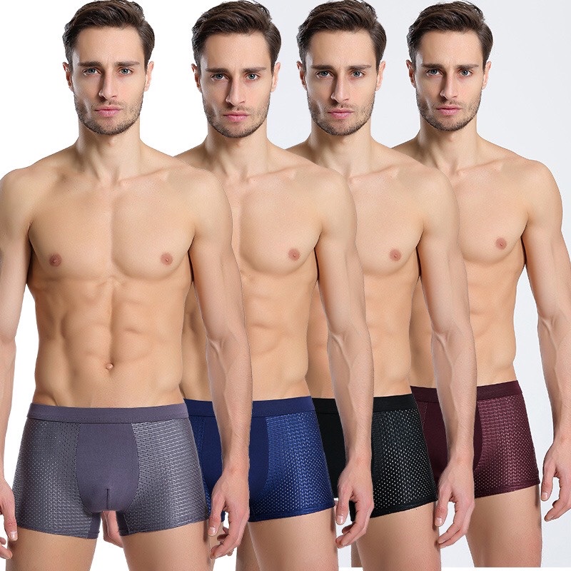 Combo 5 quần lót đùi nam quần boxer thông hơi 6028