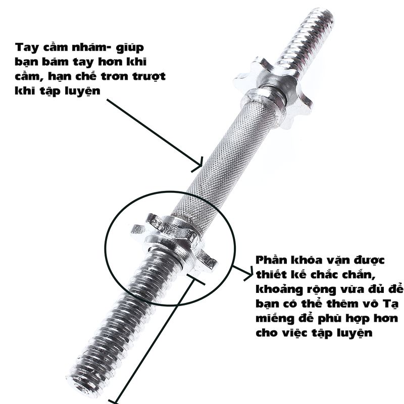 Đòn tạ xi cao cấp 35cm