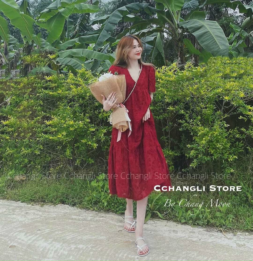 váy bầu, đầm bầu thiết kế mới cổ thủy thủ