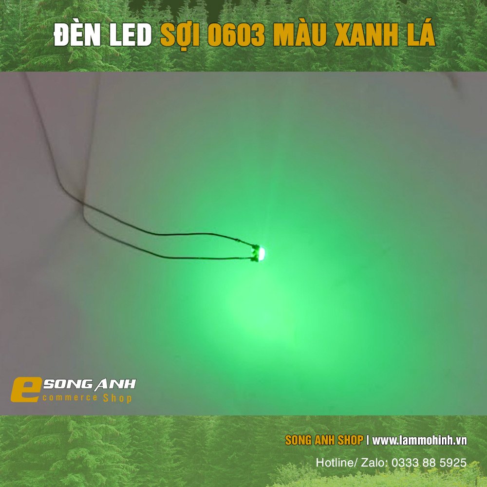 Đèn LED sợi bóng 0603 đã hàn sẵn ( 1 bịch 5 đèn )
