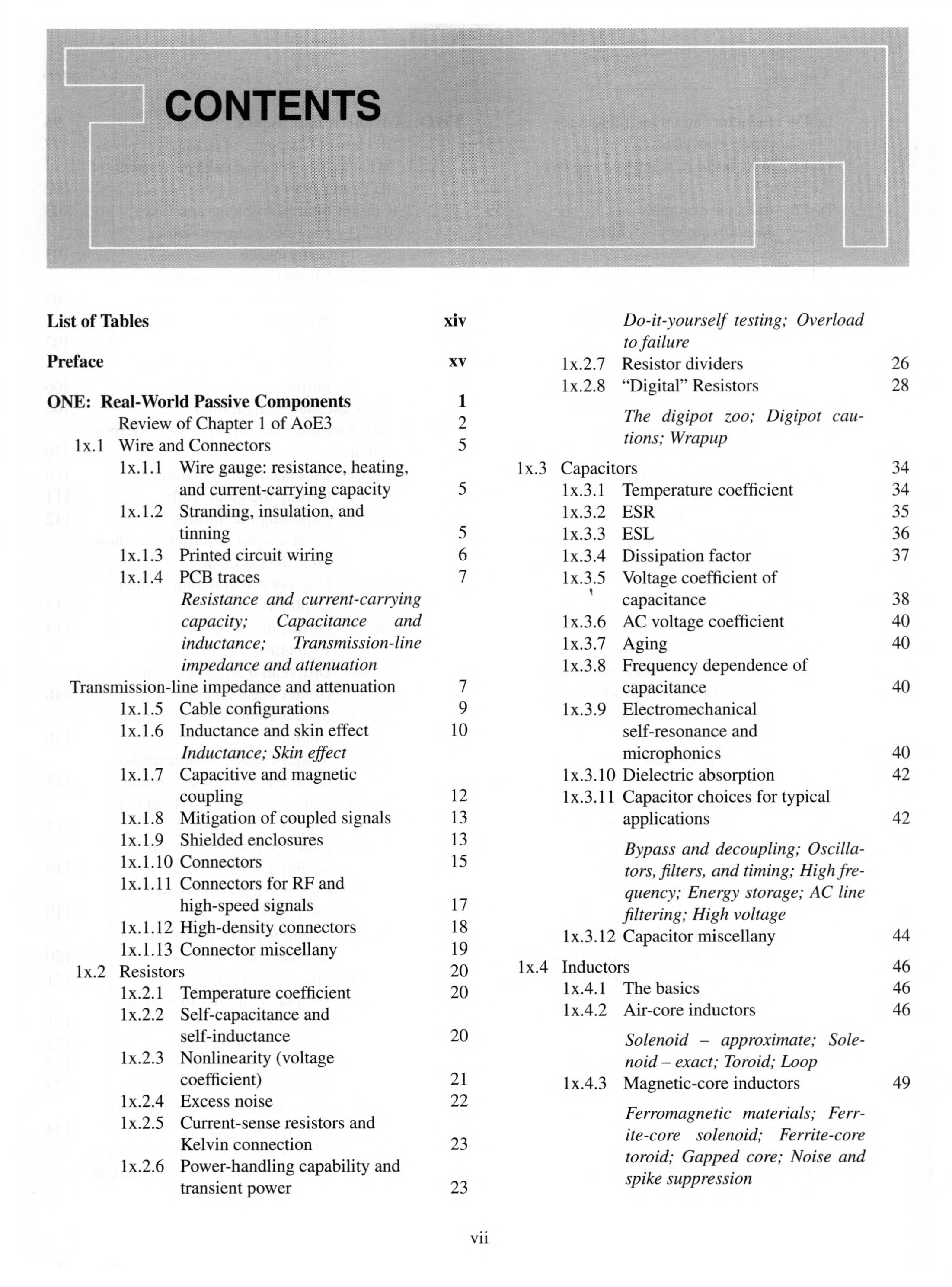 The Art of Electronics The x Chapters