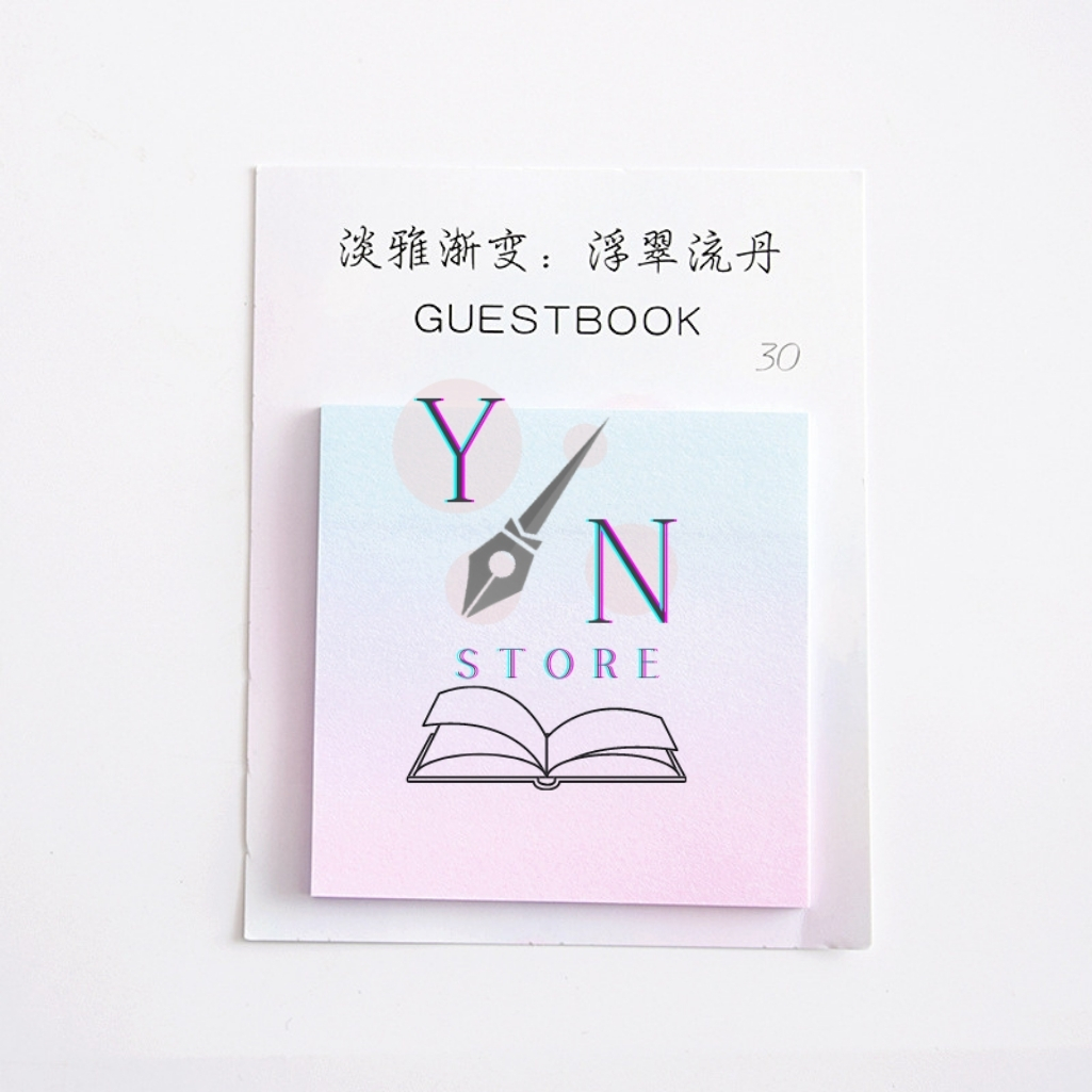 Giấy Note, giấy ghi chú Guestbook Đa Sắc 30 Tờ